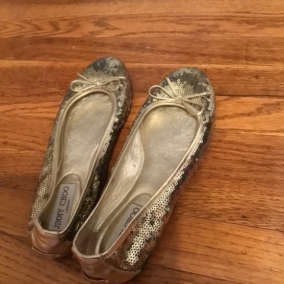 Jimmy Choo Sparkly Flats 38.5 Brand New - Picture 6 of 8